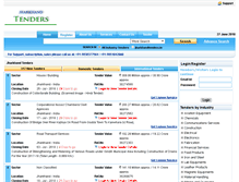 Tablet Screenshot of jharkhandtenders.in